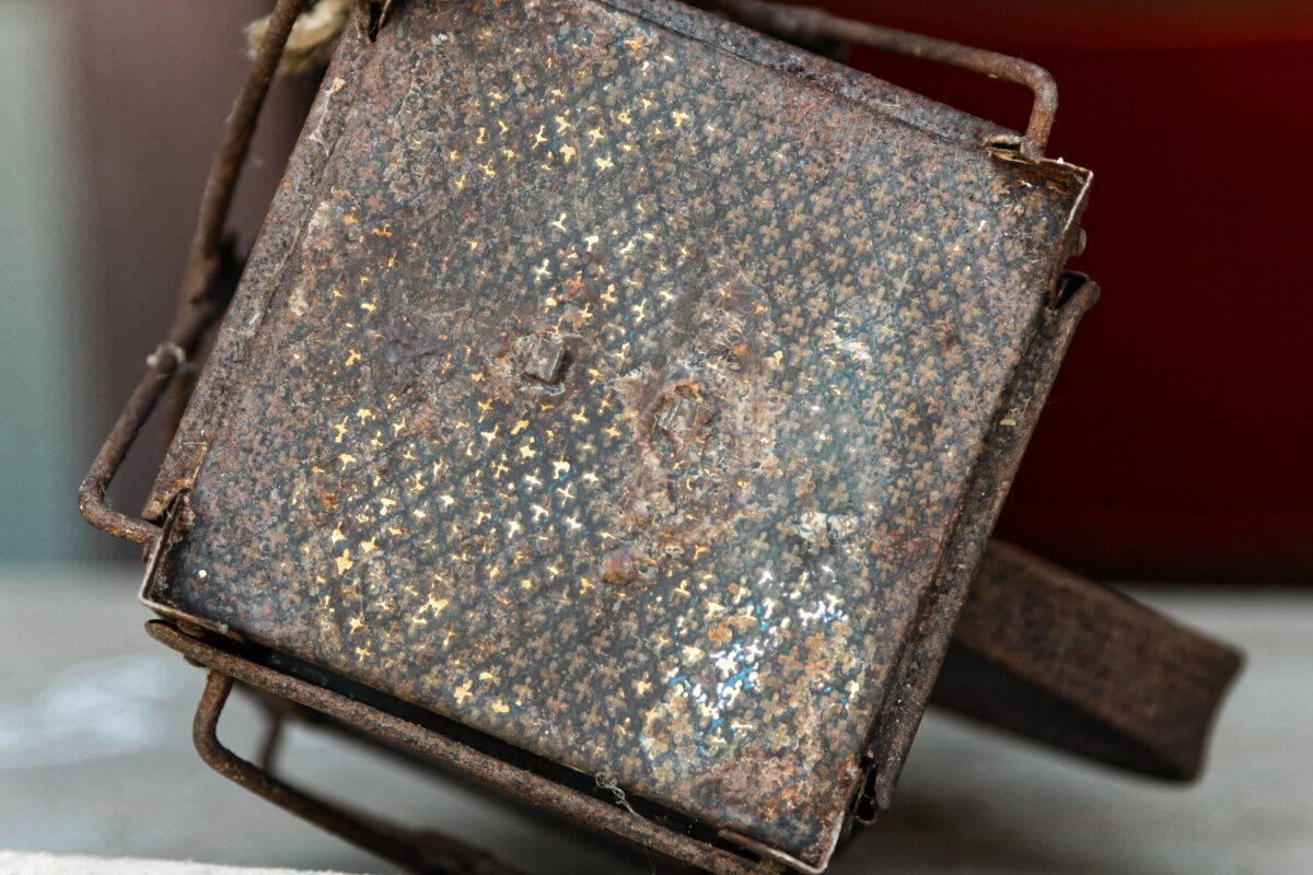 Wrought iron lantern