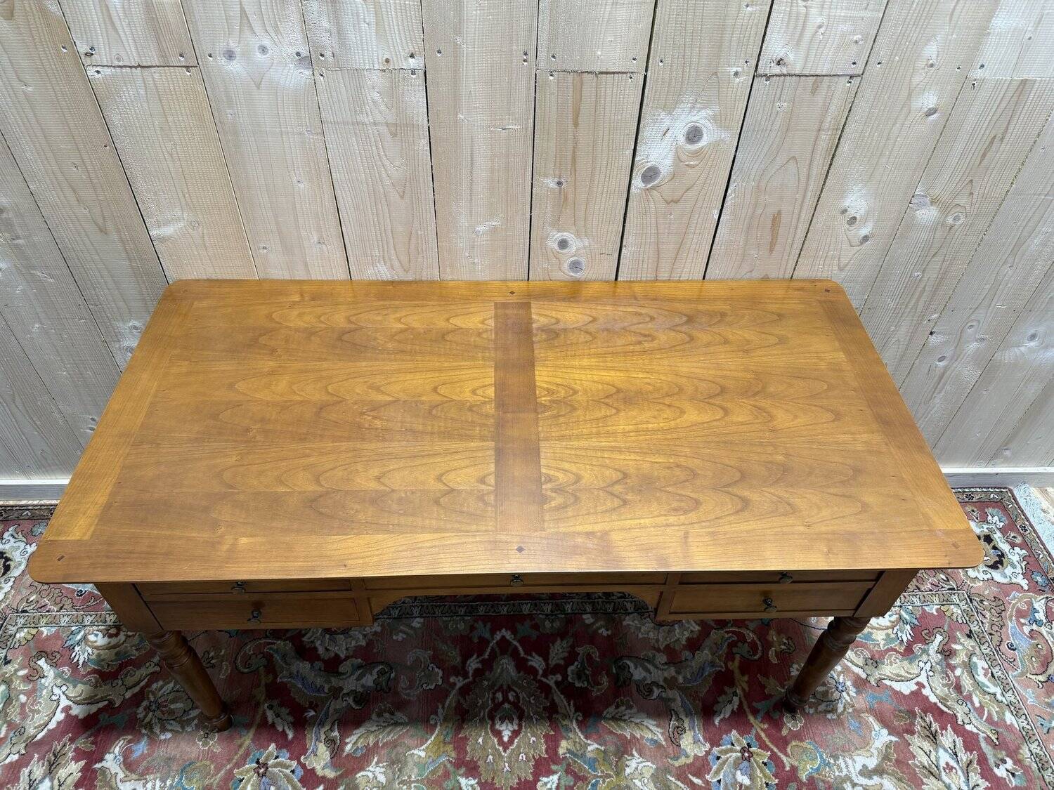 Louis Philippe style flat desk in cherry wood