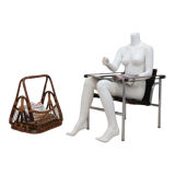 LC1 pony armchair original Cassina 1970s