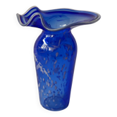 Vase en verre soufflé signé Martine Durand-Gasselin