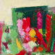 Abstract bouquets, knife oil painting