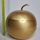 Spherical ice bucket in metallized aluminium, Luxium France, 23 cm