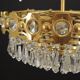 Brass chandelier, Danish design, 1970s, production: Denmark