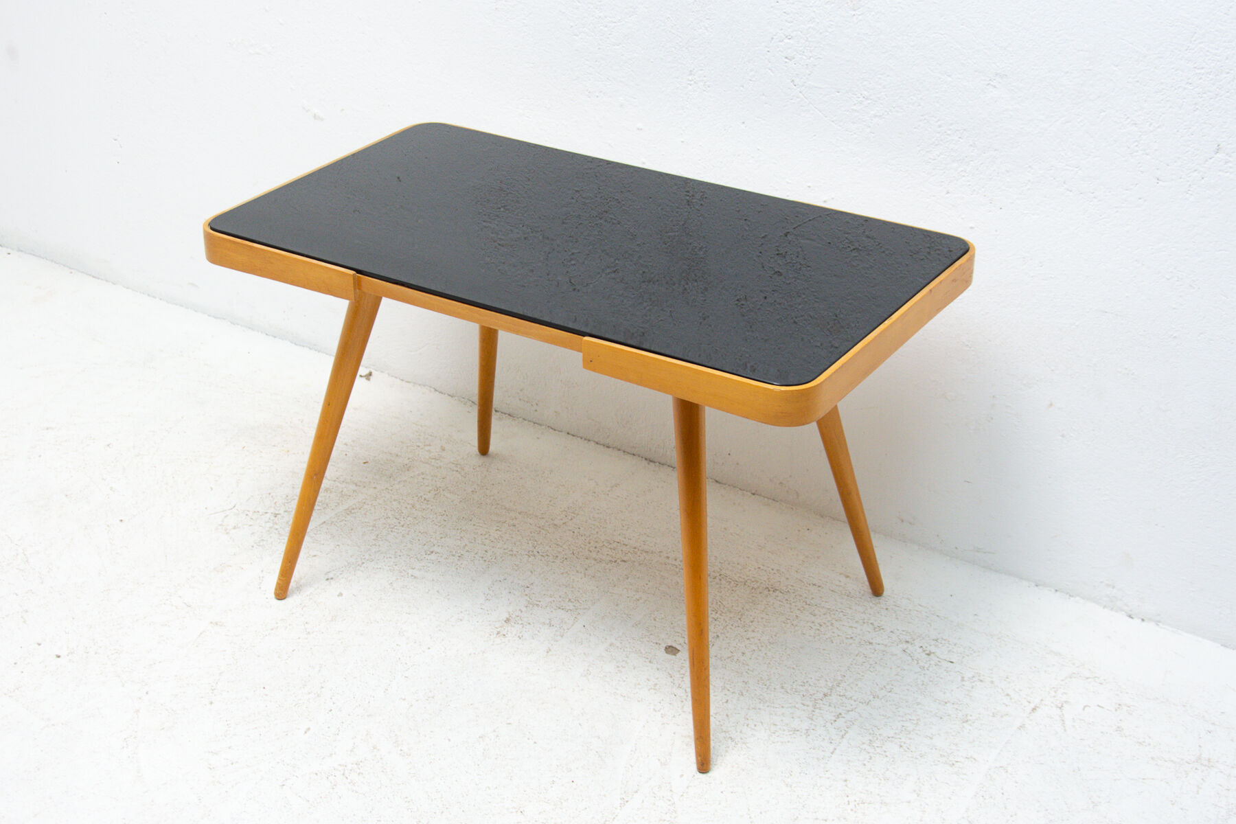 Mid century opaxite glass coffee table, 1960´s, Czechoslovakia