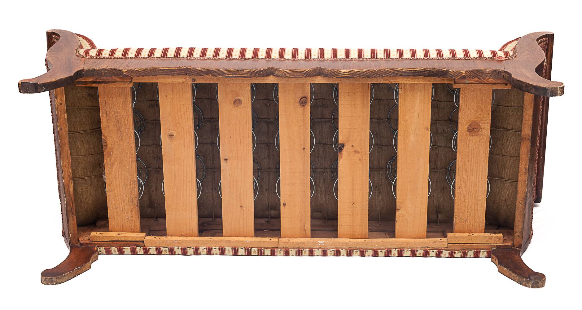 Recamier silk velvet loveseat, 1930