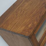 Vintage German Beech / Oak Haberdashery Shop Cabinet / Vitrine, 1950s