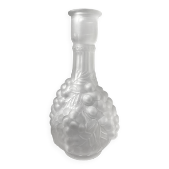 Bouteille carafe soliflore en verre raisin