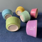 Series of 6 vintage ramekins Digoin France
