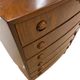 Commode haute en acajou danois vintage des années 1960.