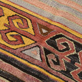 Wool on cotton kilim rug 202x166cm