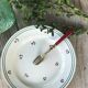 Lot of 6 white plates pattern flowers signed Gien porcelain
