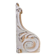 Boiserie fronton patine blanche shabby chic