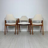 1960s set of 6 Compass teak dining chairs by Kai Kristiansen for Schou Andersen Møbelfabrik