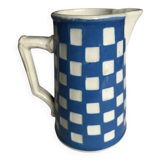 Opaque milk jug from Sarreguemines