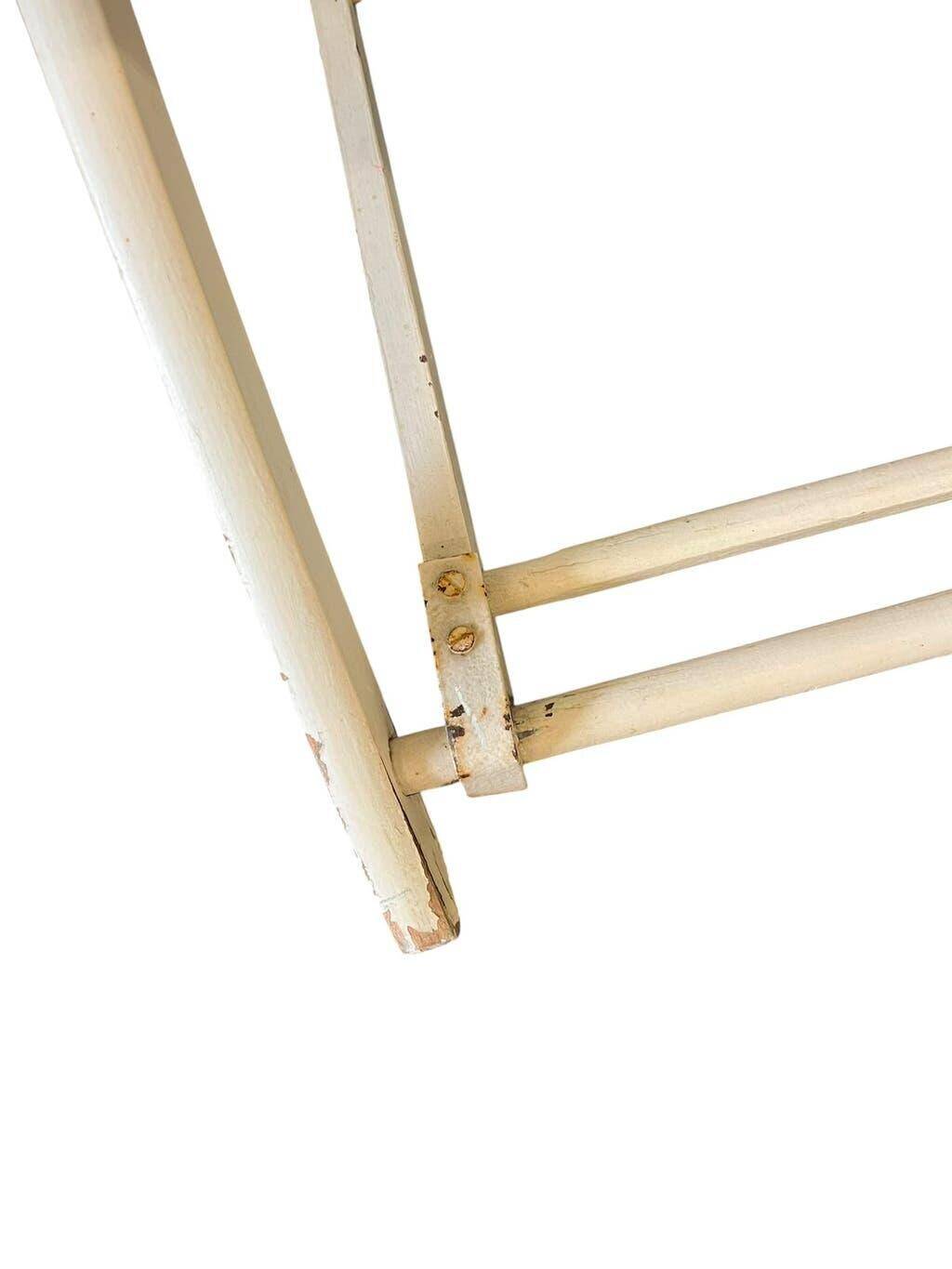 Chaise de plage/camping pliante vintage en bois