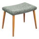 Danish Mid-Century Modern Stool in Beech and Upholstery, 1960s