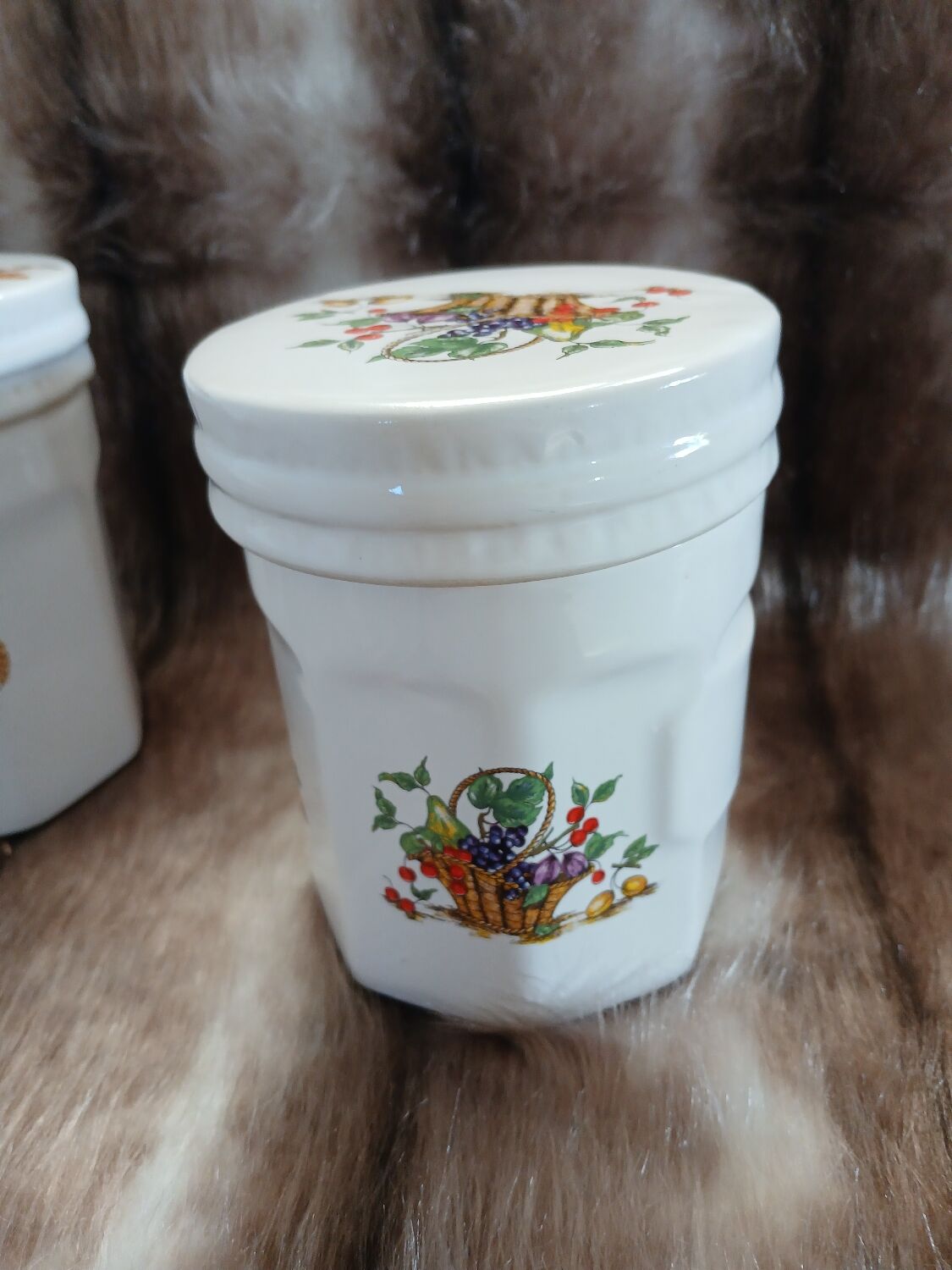 3 antique sweet jars