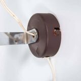 Vintage 1960s design wall/ceiling light, space age chrome.