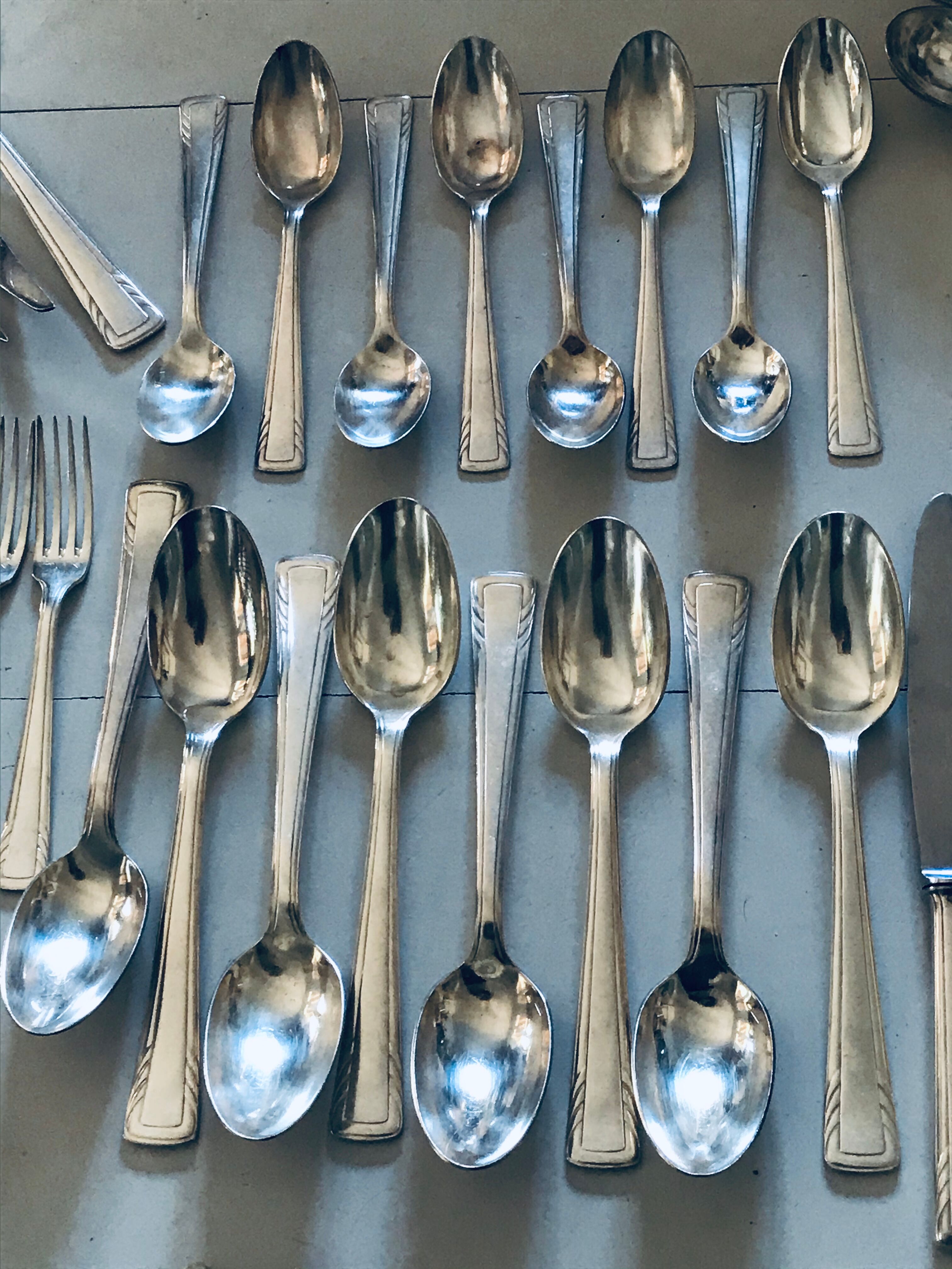 Art Deco Silver Metal Housewife J.Perrin