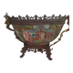 Chinese basin with a bronze frame