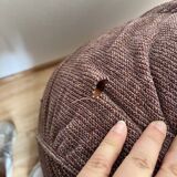 Canapé chauffeuse velours vintage