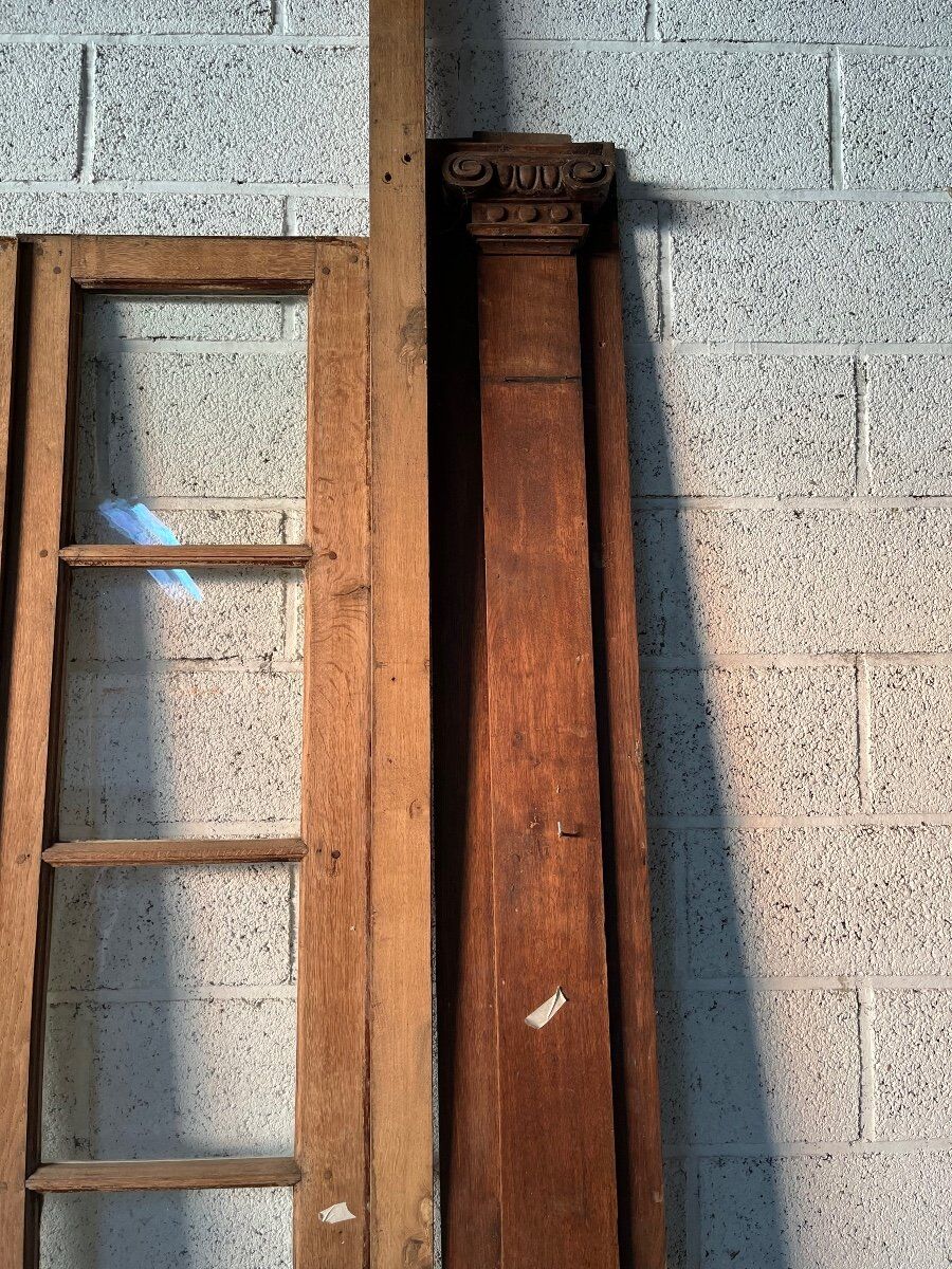 Interior doors with small panes, circa 1900