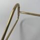 Old brass and prismatic glass xxl stem lamp