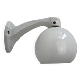 Old vintage round porcelain and opaline wall light