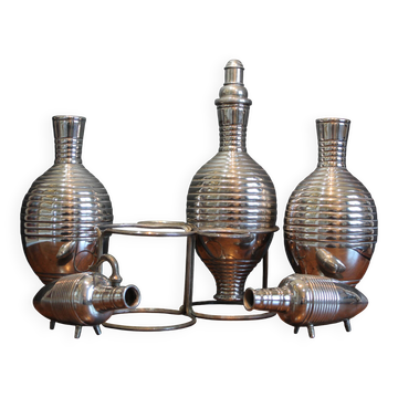 Carafe Art Déco en argent massif Calegaro italien