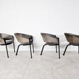 Vintage tripod armchairs, 1970s