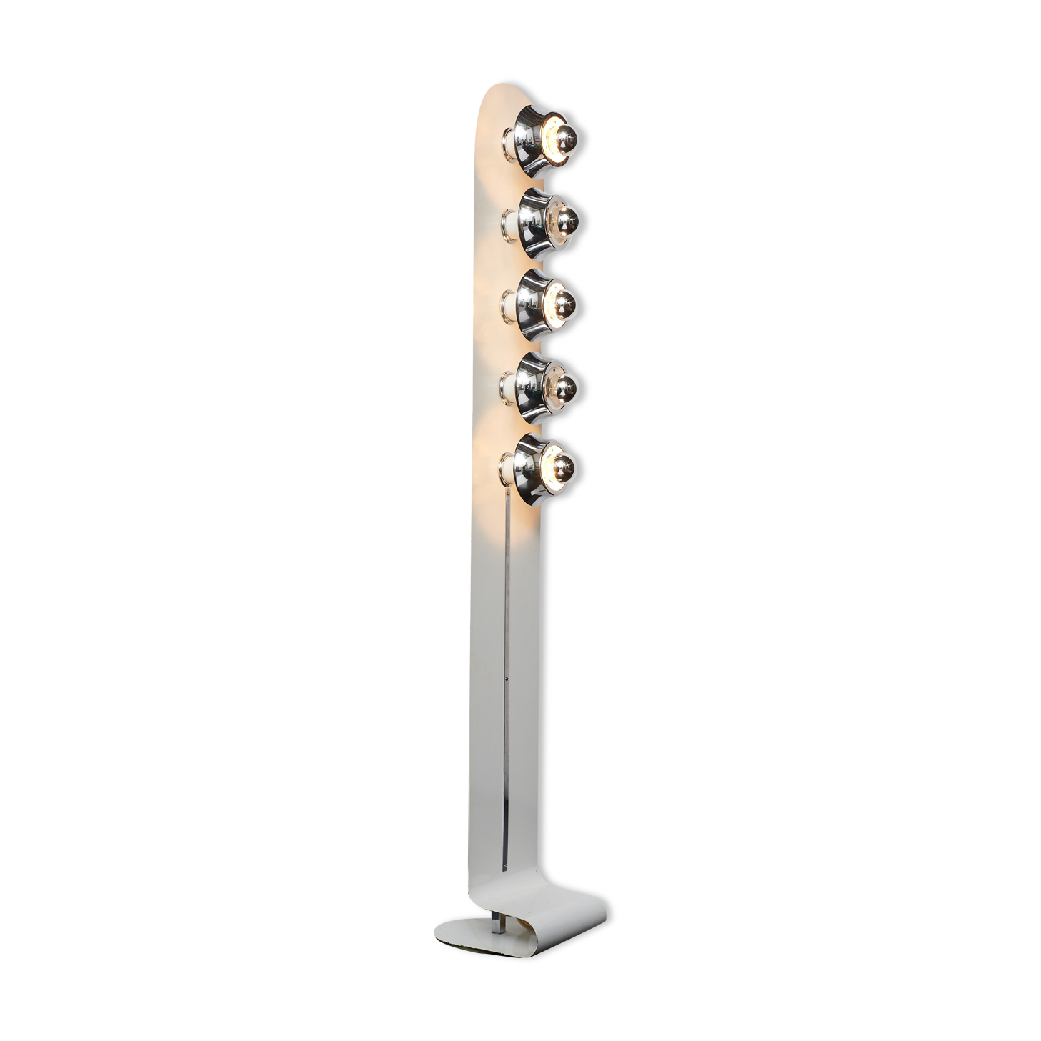 Space age rotating column with 5 lights