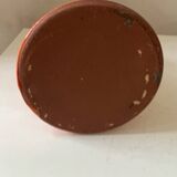 Vintage orange glazed terracotta pitcher