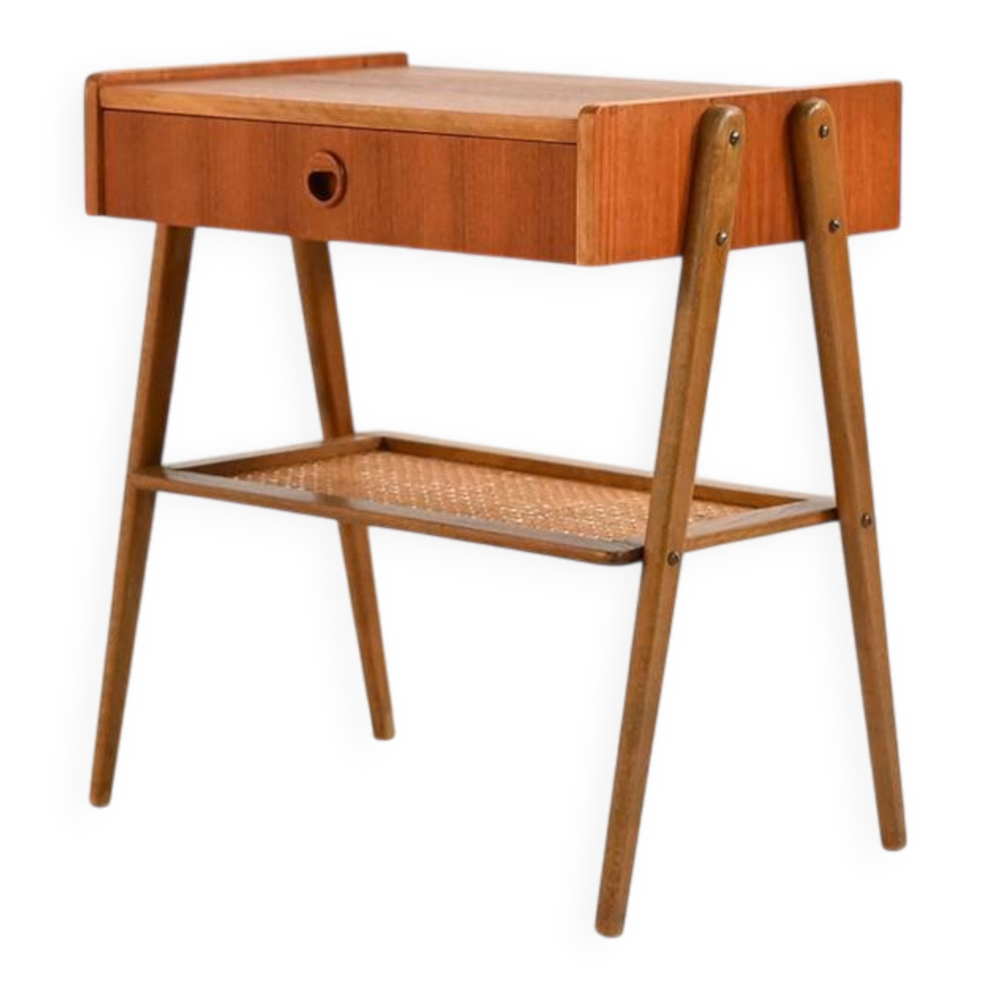 1950s Scandinavian teak bedside table