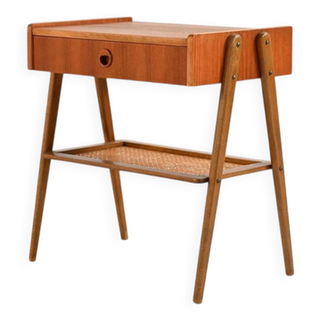Table de chevet en teck scandinave, années 1950