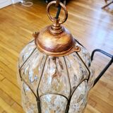 Murano glass hand-blown pendant light, mid-20th century