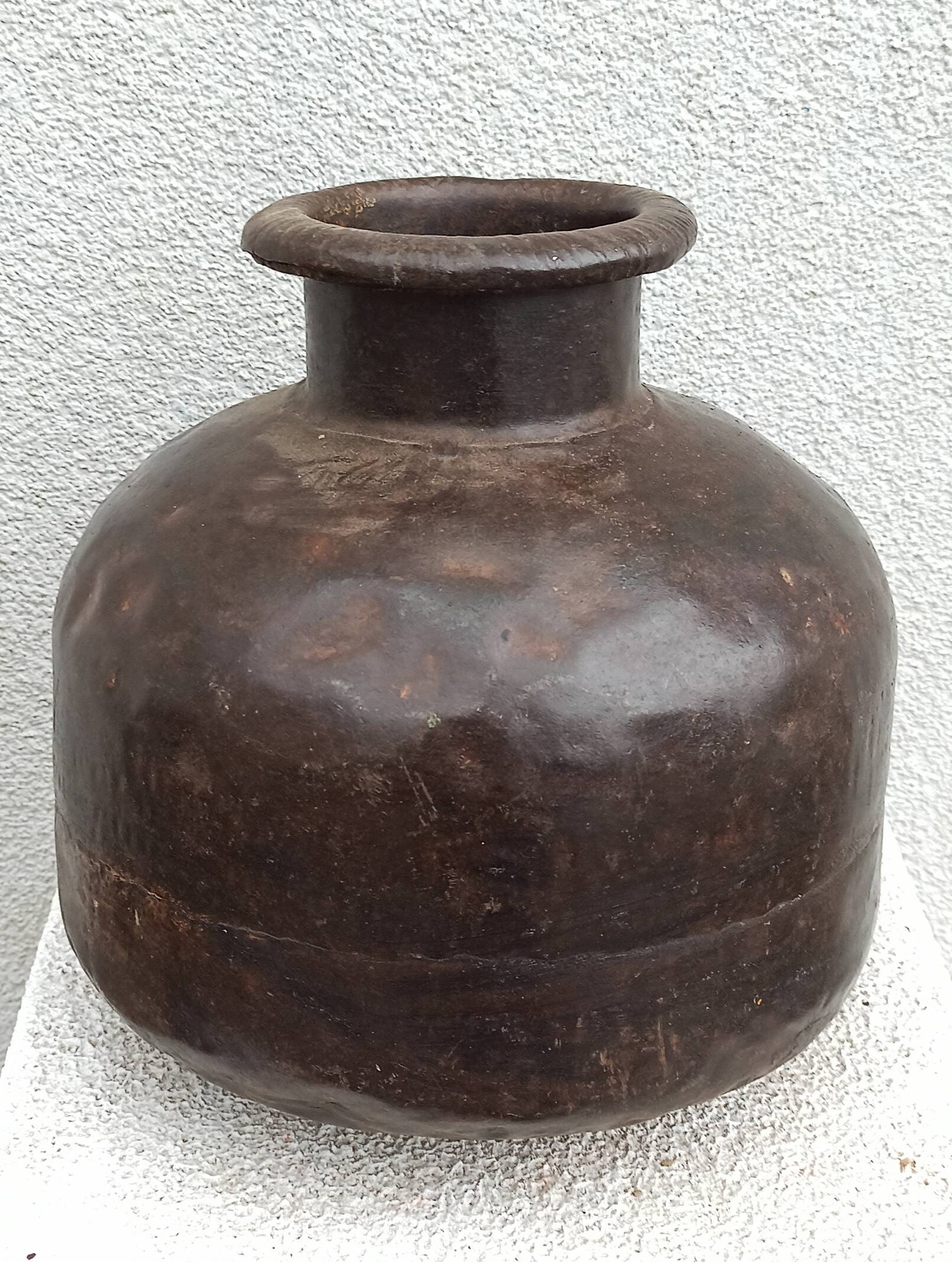 Old metal pot