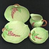 Carlton ware set plates green foxglove