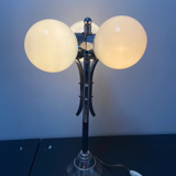 Metal lamp with its opalines 1970