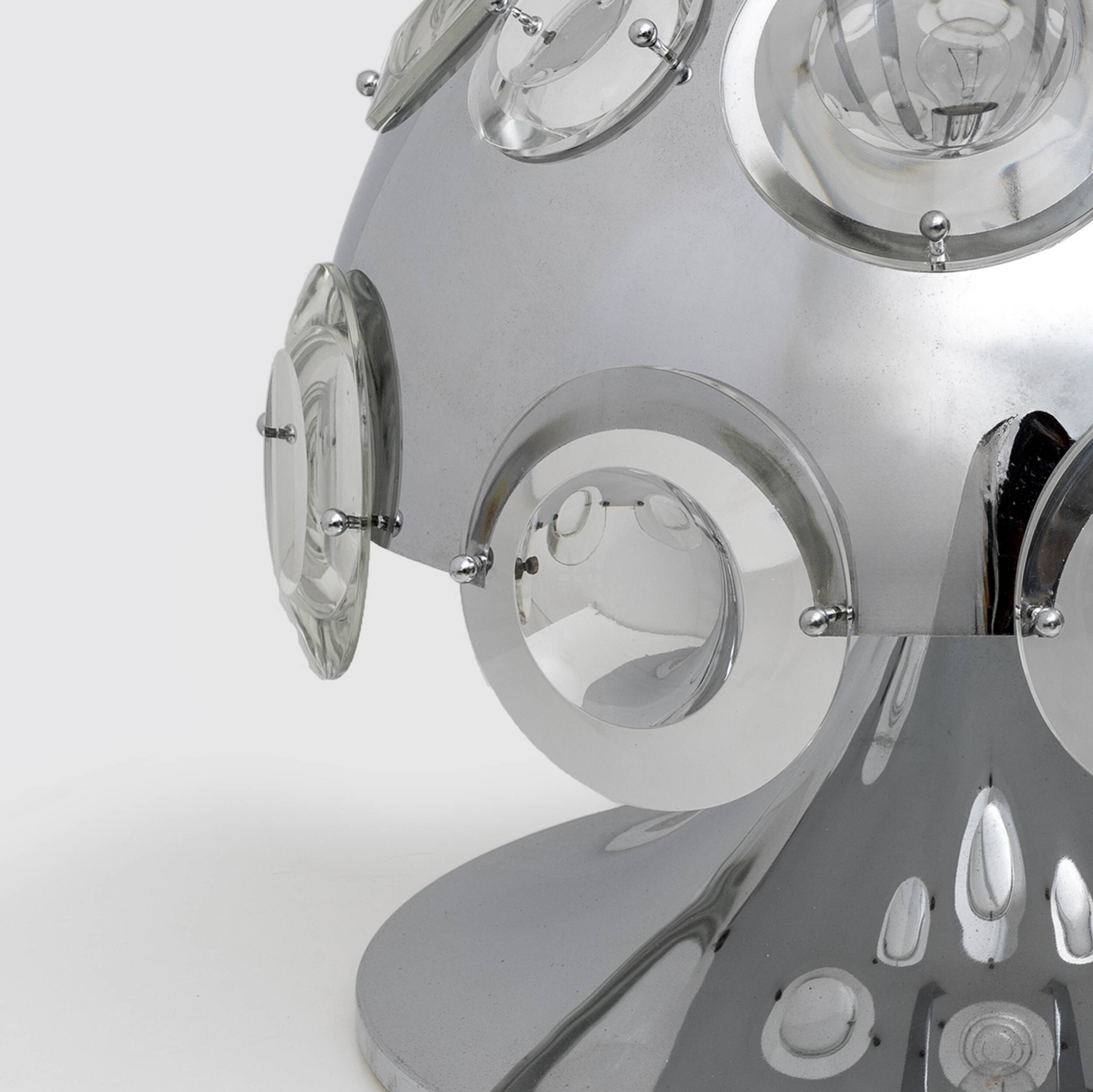 Oscar Torlasco for Stilkronen Italian Rare Big Table Lamp, 1970s