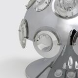 Oscar Torlasco for Stilkronen Italian Rare Big Table Lamp, 1970s