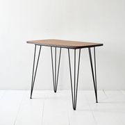 Table d'appoint vintage en formica et métal des années 1950