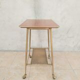 Vintage dessert in formica and brass