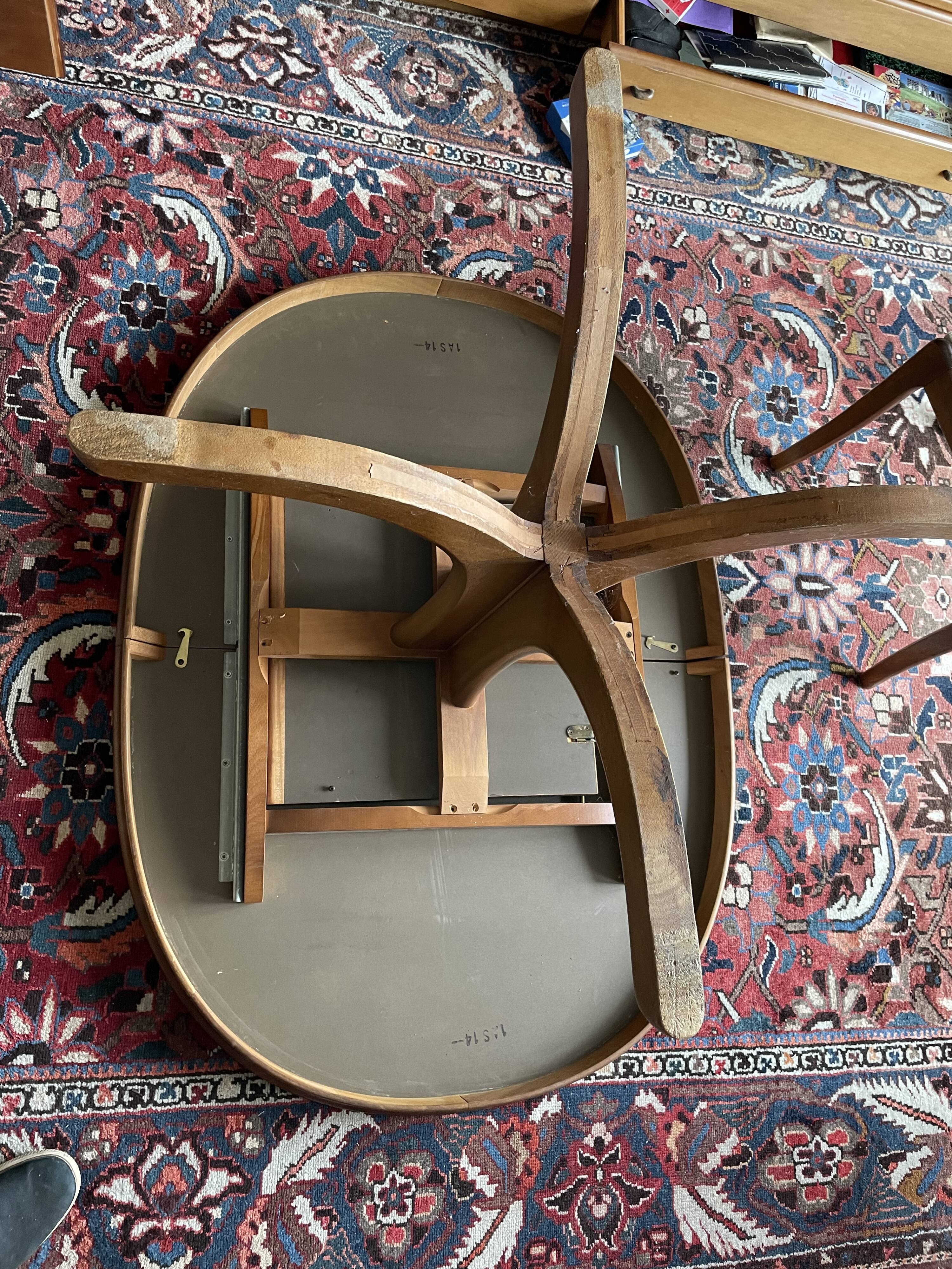 Vintage table, Scandinavian design from the 70s