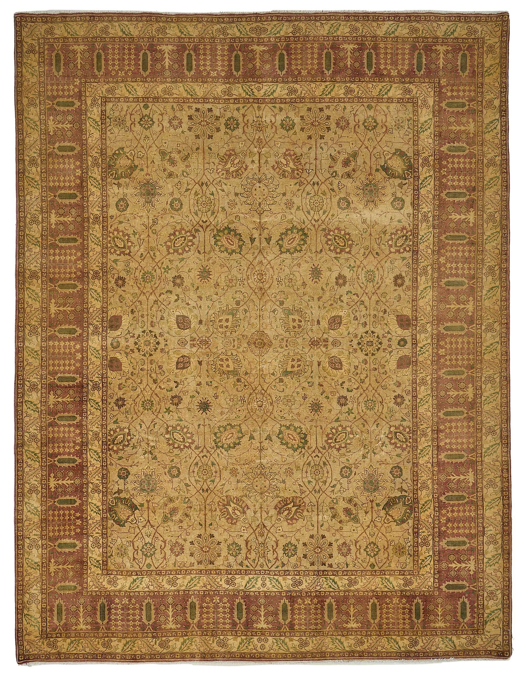 Turkish Handknotted Wool Oushak Rug 275 cm x 366 cm