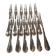 12 silver-plated snail forks by Christofle Spatours