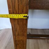 Solid oak farmhouse table + 4 chairs