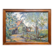 Tableau impressionniste huile sur carton signée MAZARD - école de Barbizon