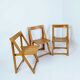Set of 3  folding chairs