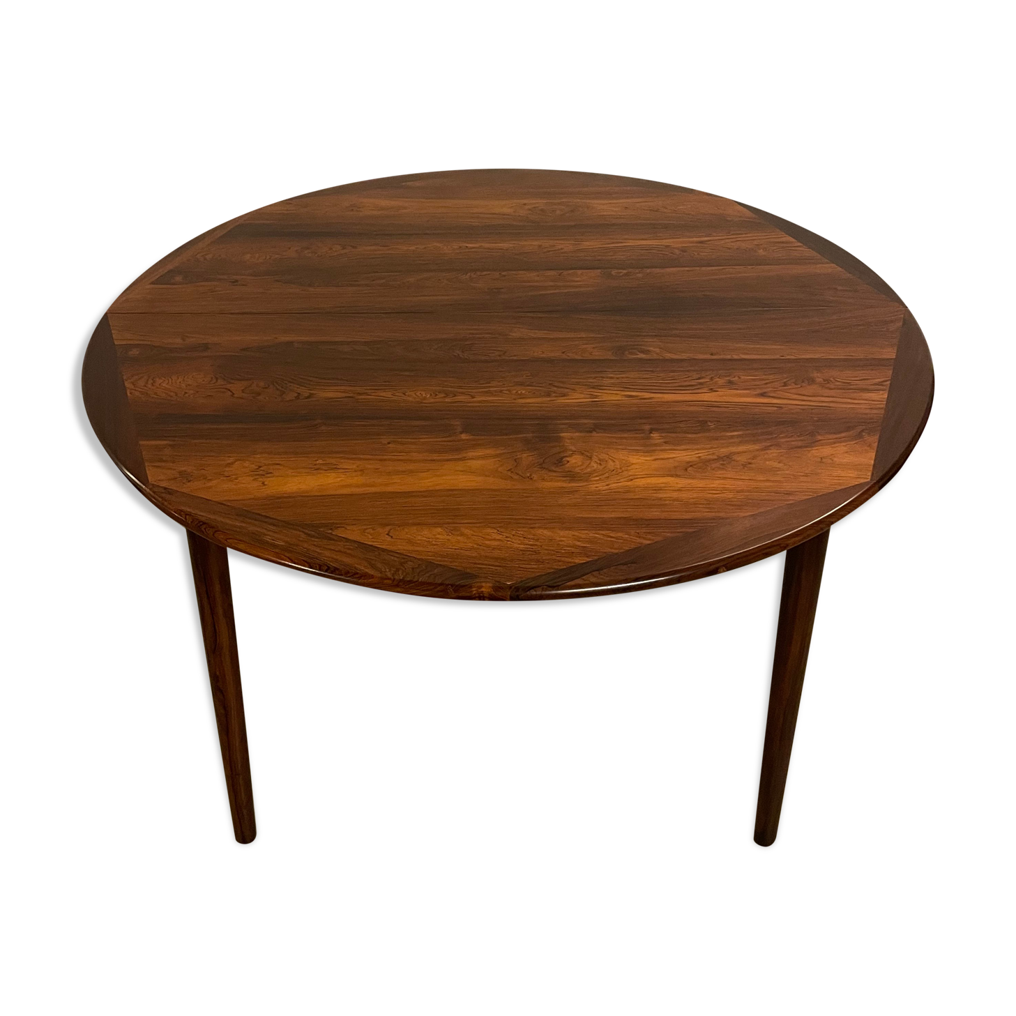 Danish round palisander dining table 1960s