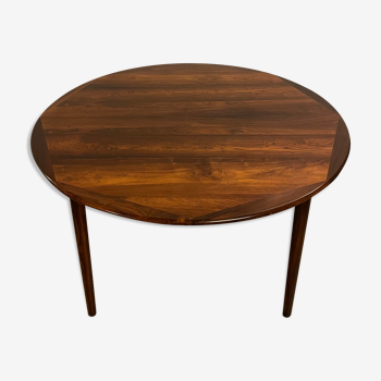 Danish round palisander dining table 1960s